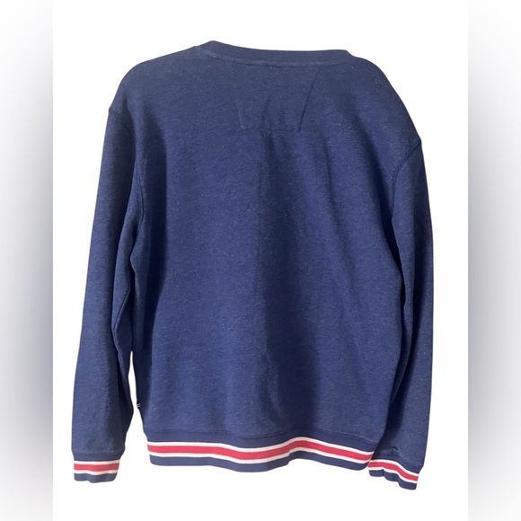 Nautica Men's big & tall logo crewneck fleece pullover - Picture 3 of 7